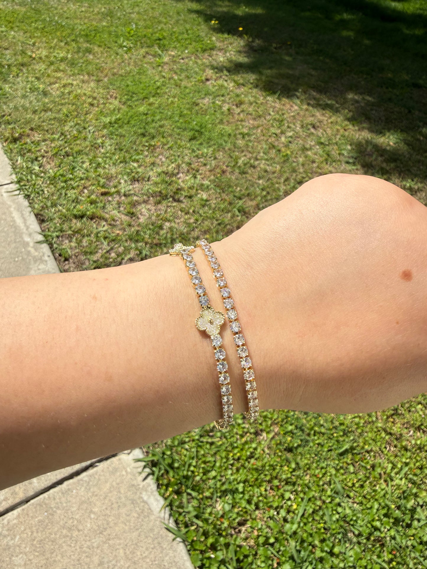 Diamond bracelet / anklet